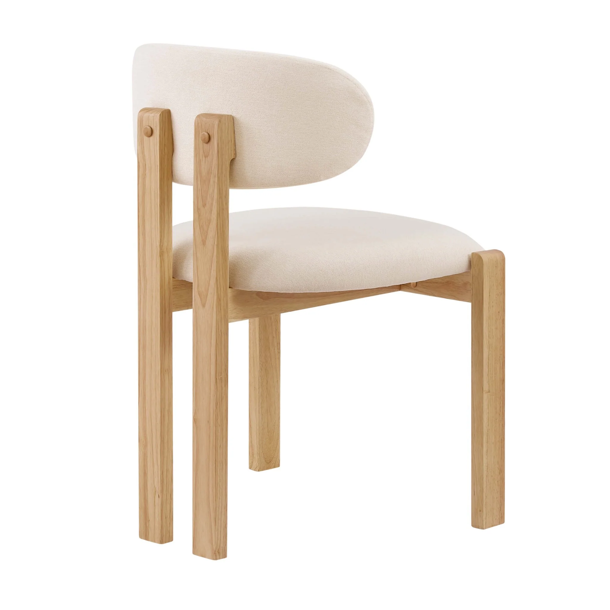 Matty Set of 2 Dining Chairs - Cream Linen - Image 6
