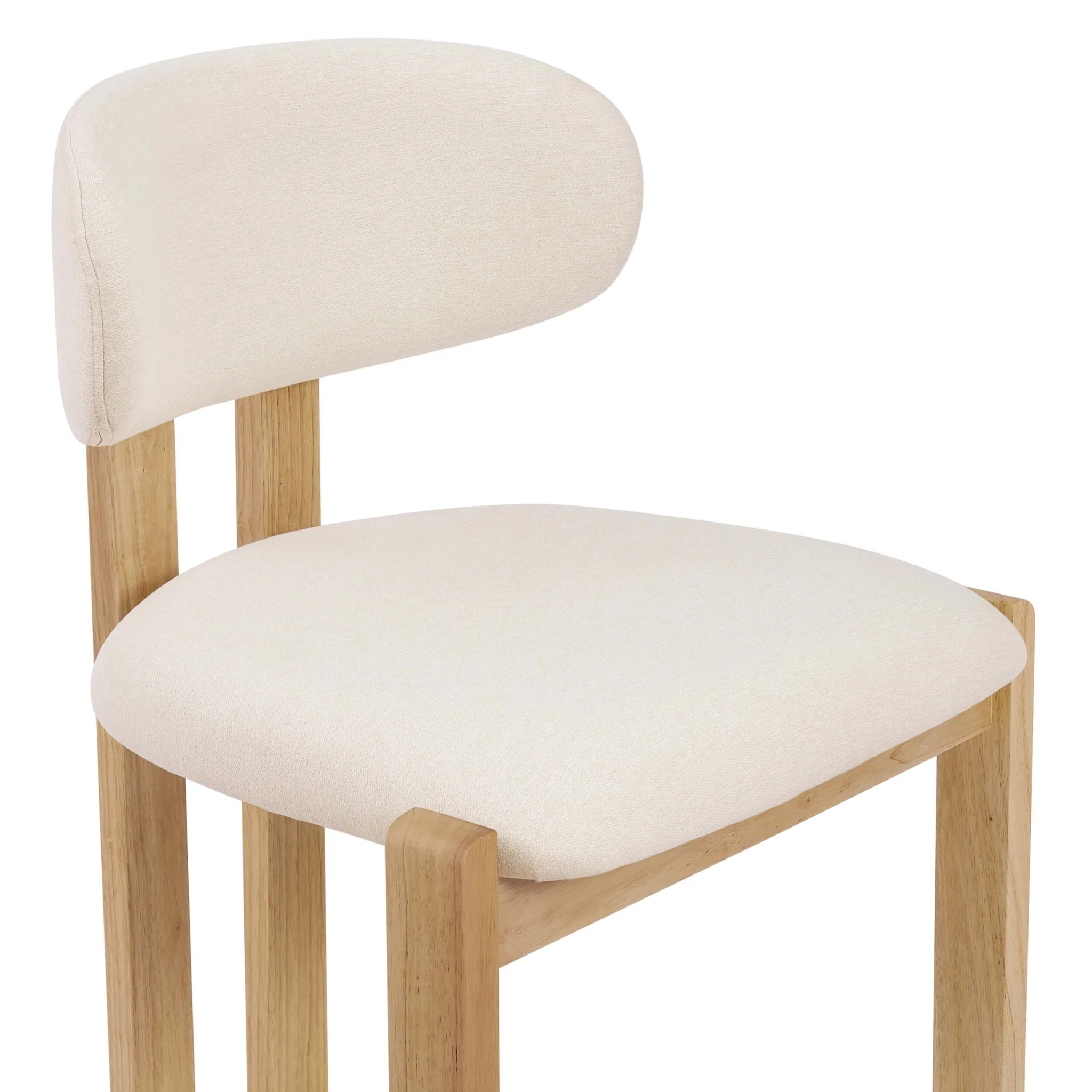 Matty Set of 2 Dining Chairs - Cream Linen - Image 7