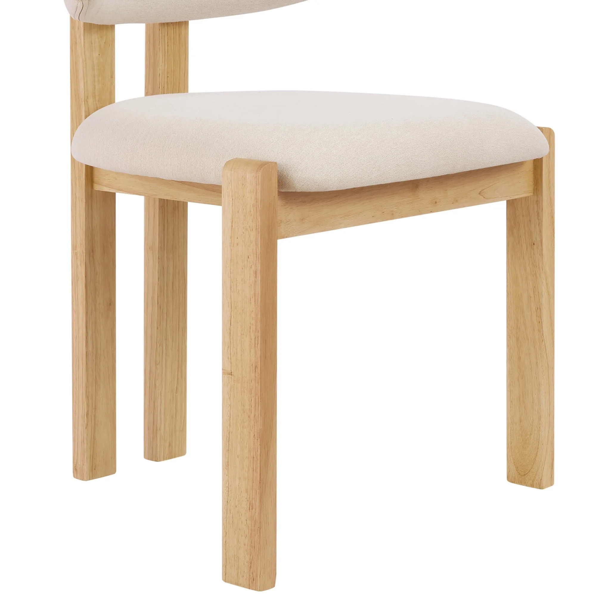 Matty Set of 2 Dining Chairs - Cream Linen - Image 8