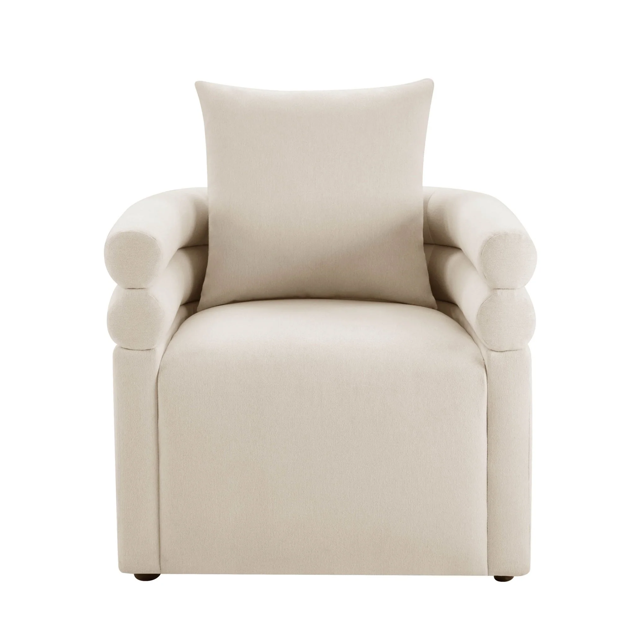 Maya Accent Chair - Cream Linen - Image 2