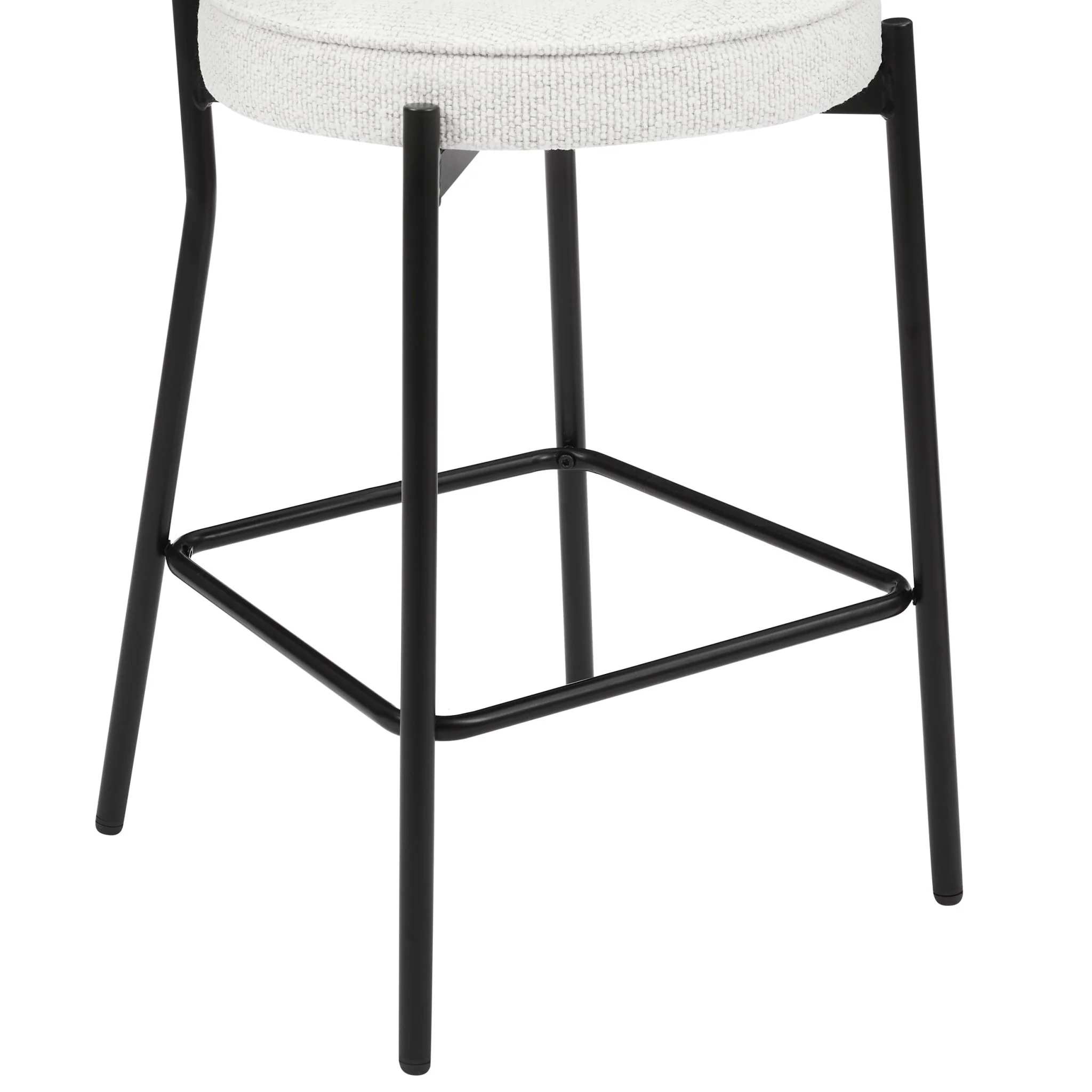 Mia Set of 2 Barstool - Ivory Boucle - Image 6