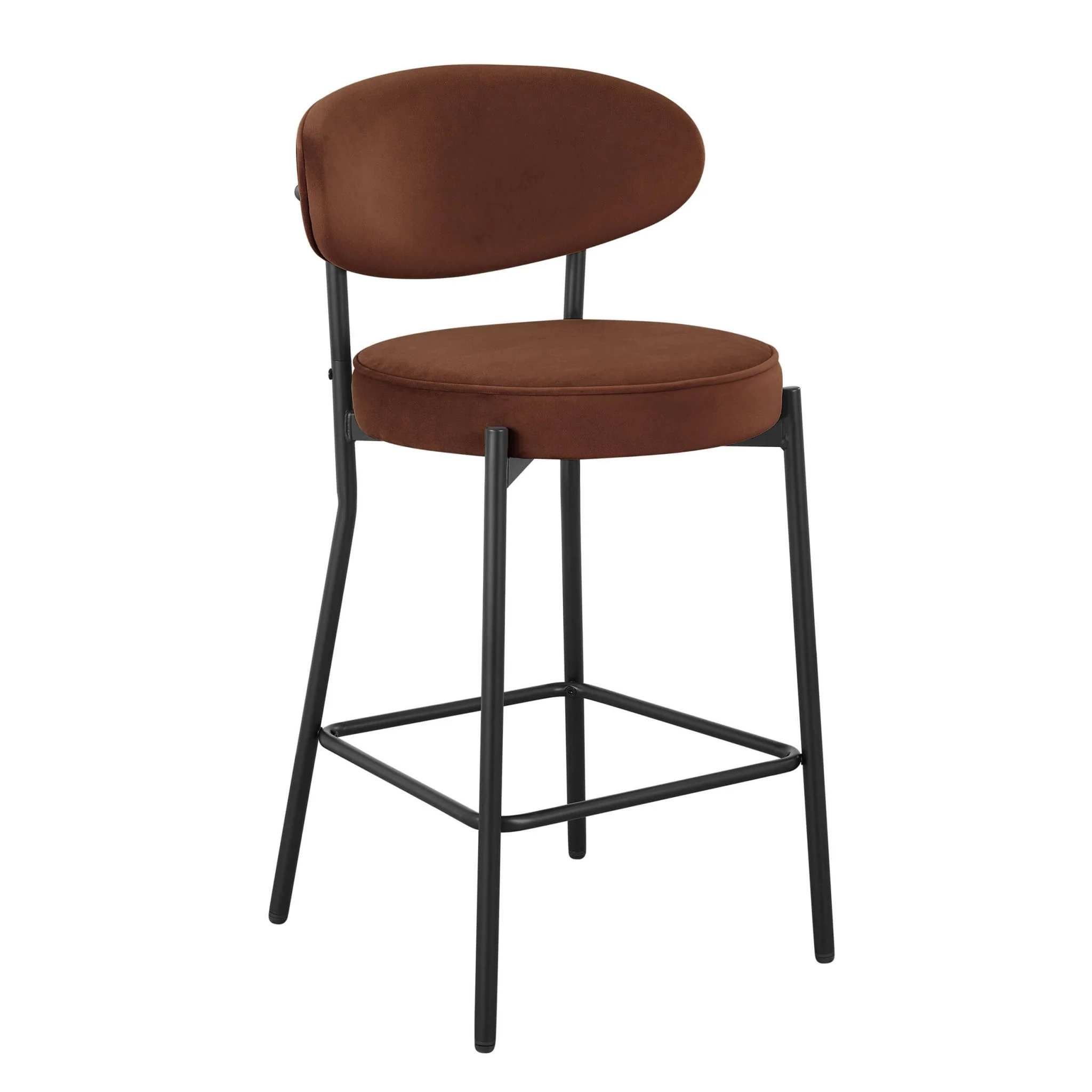 Mia Set of 2 Barstools - Terracotta - Image 3