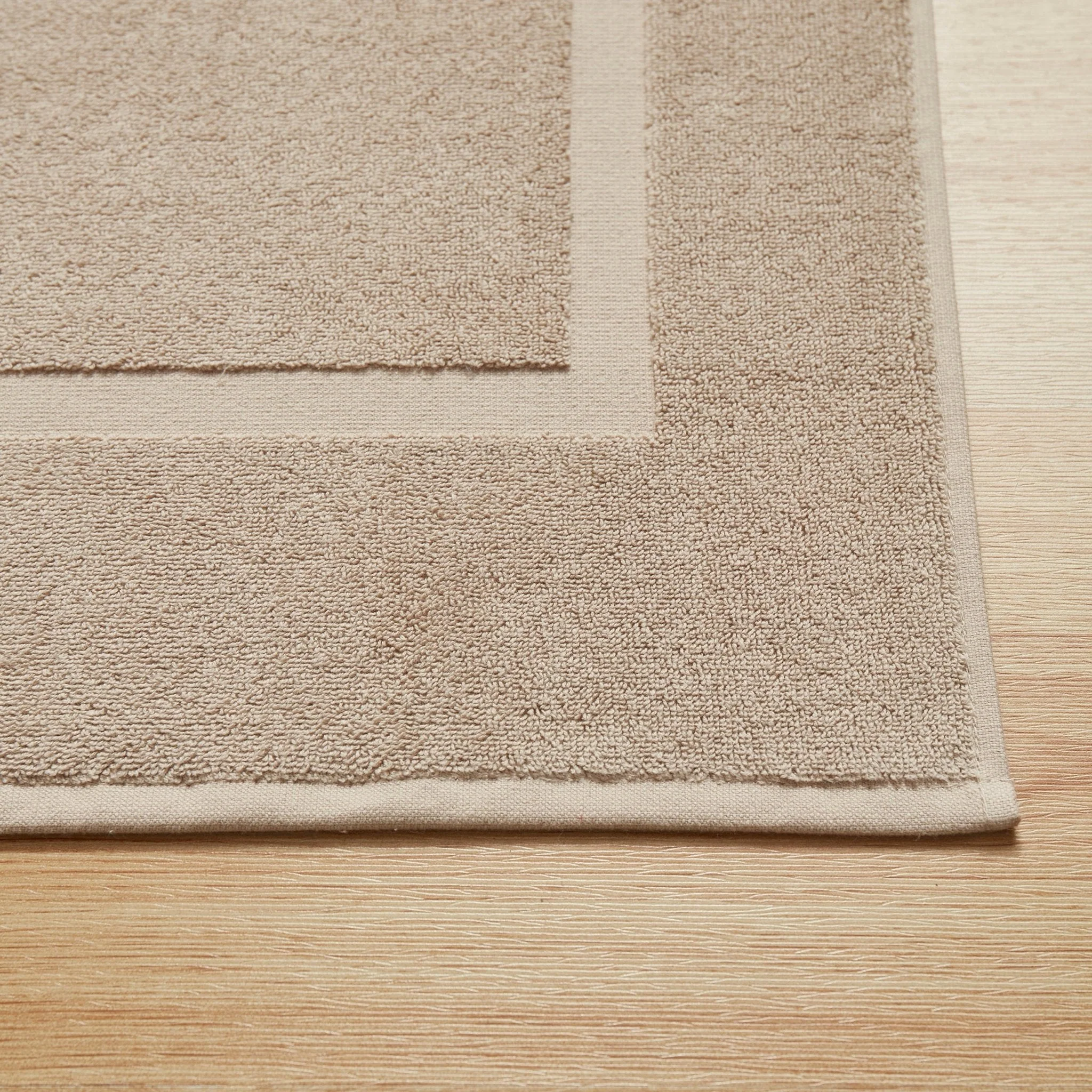 Milos Plain Picture Frame Bath Mat - Natural - Image 2