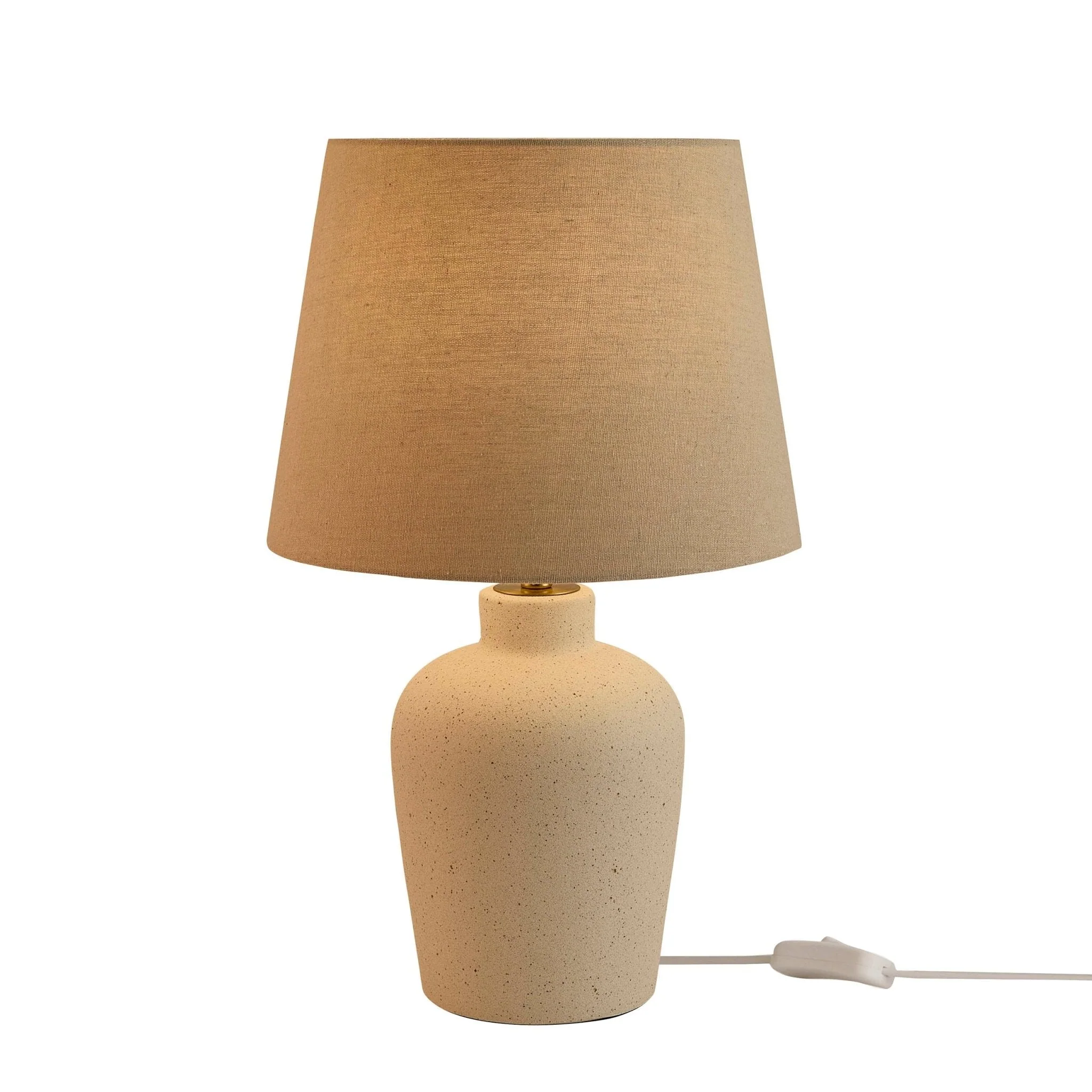 Mollie Ivory & Gold Ceramic Table Lamp - Ivory - Image 4
