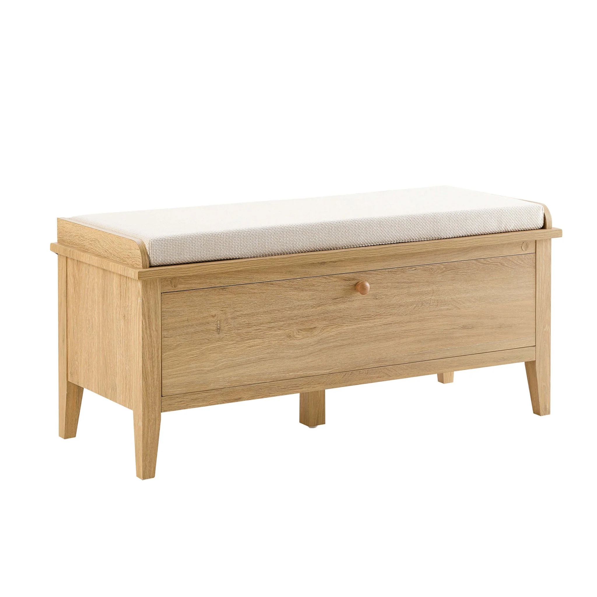 Nell Seated Storage Cabinet  - Light Wood - Image 4