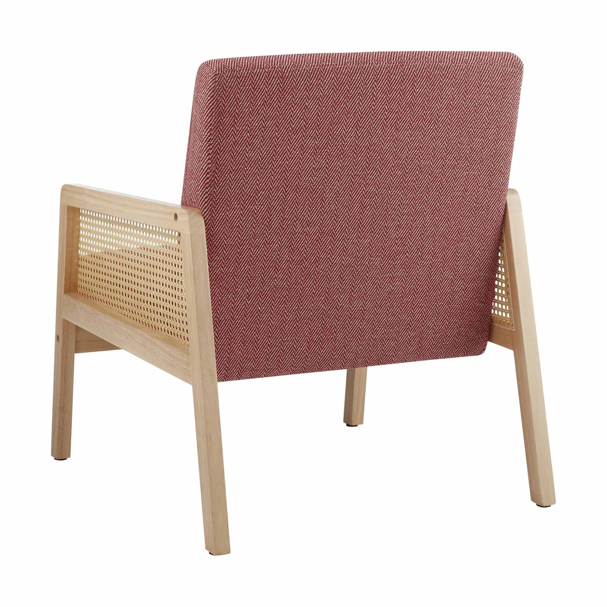 Orla Accent Chair - Berry Chevron - Image 4