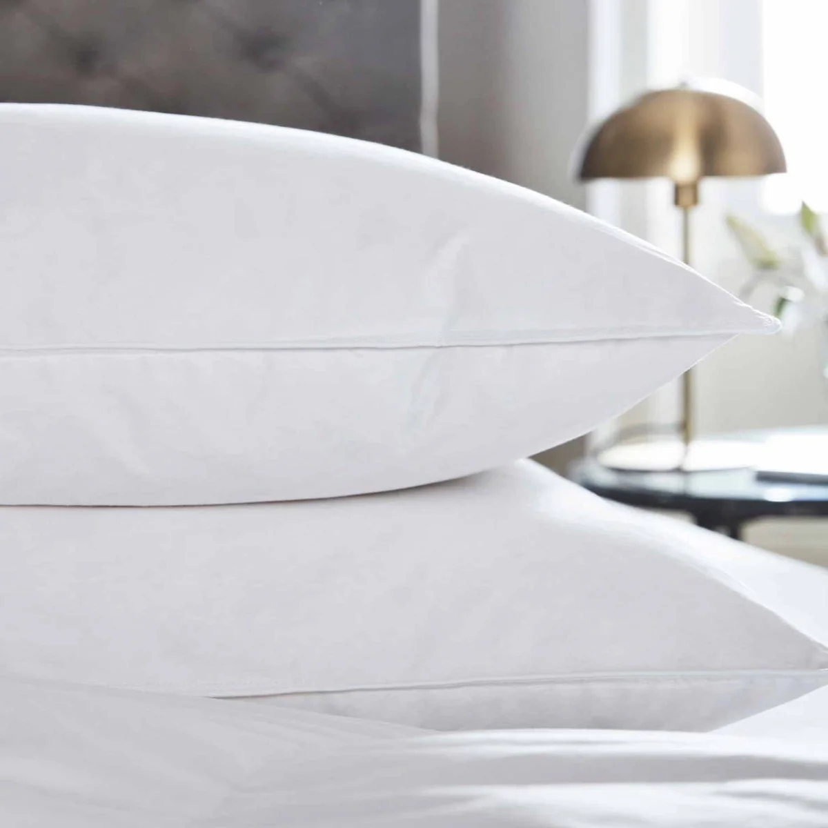 Pair of Duck Feather & Down Pillows - Image 5