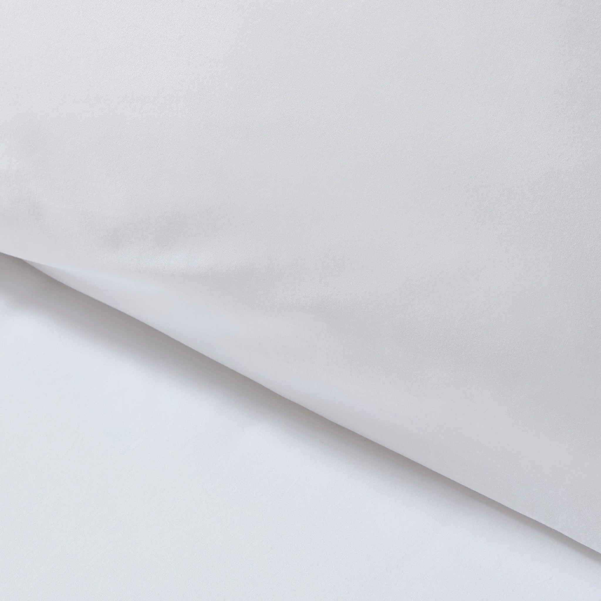 Pair of Plain-Dye Classic Pillowcases - 200 Thread Count - White - Image 3