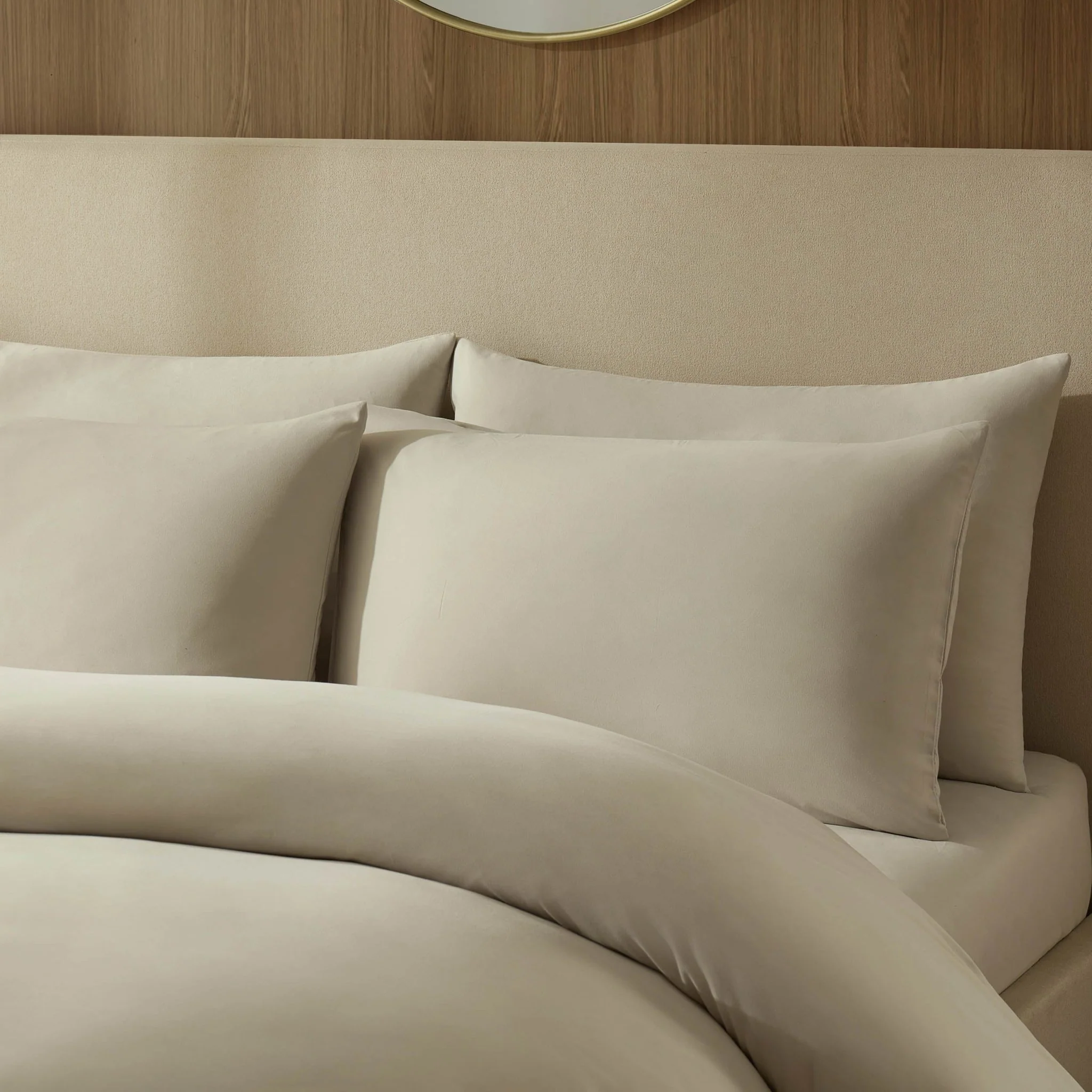 Pair of Soft Touch Microfibre Pillowcases - Stone