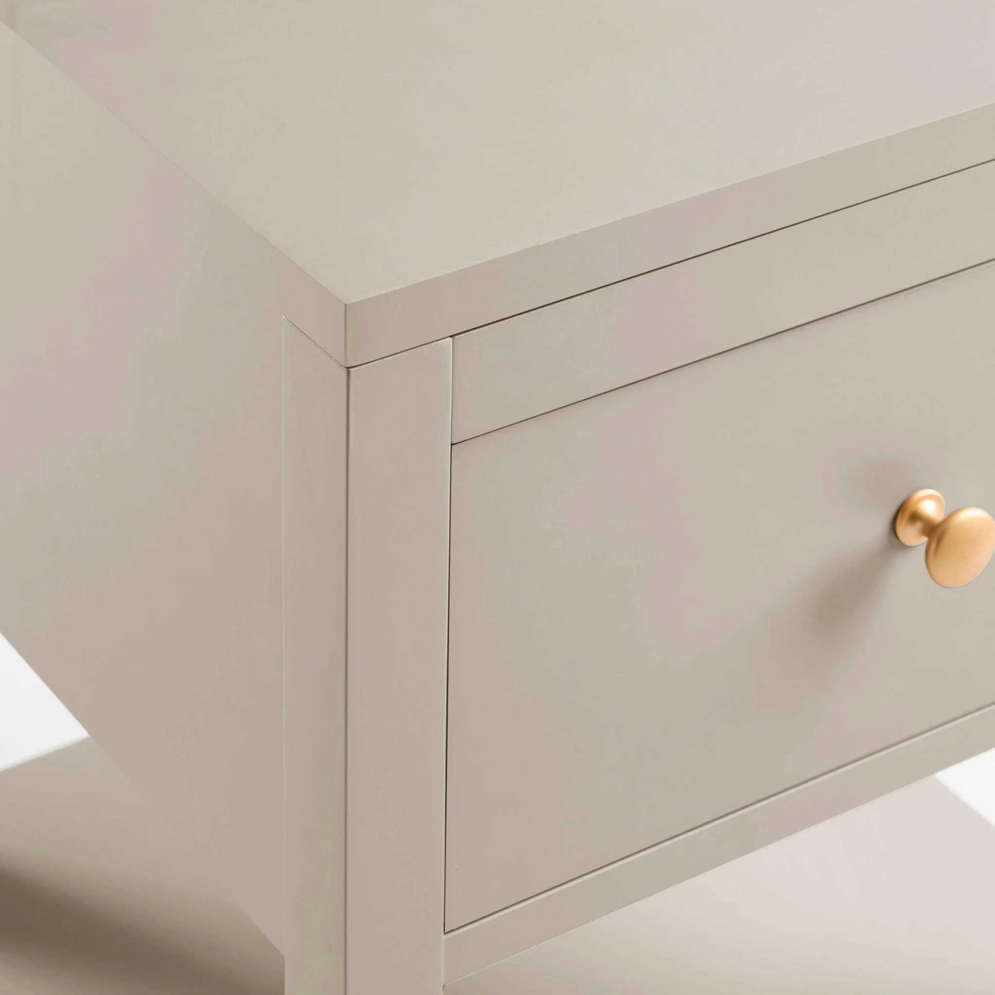 Poppy 1 Drawer Nightstand - Taupe - Image 5