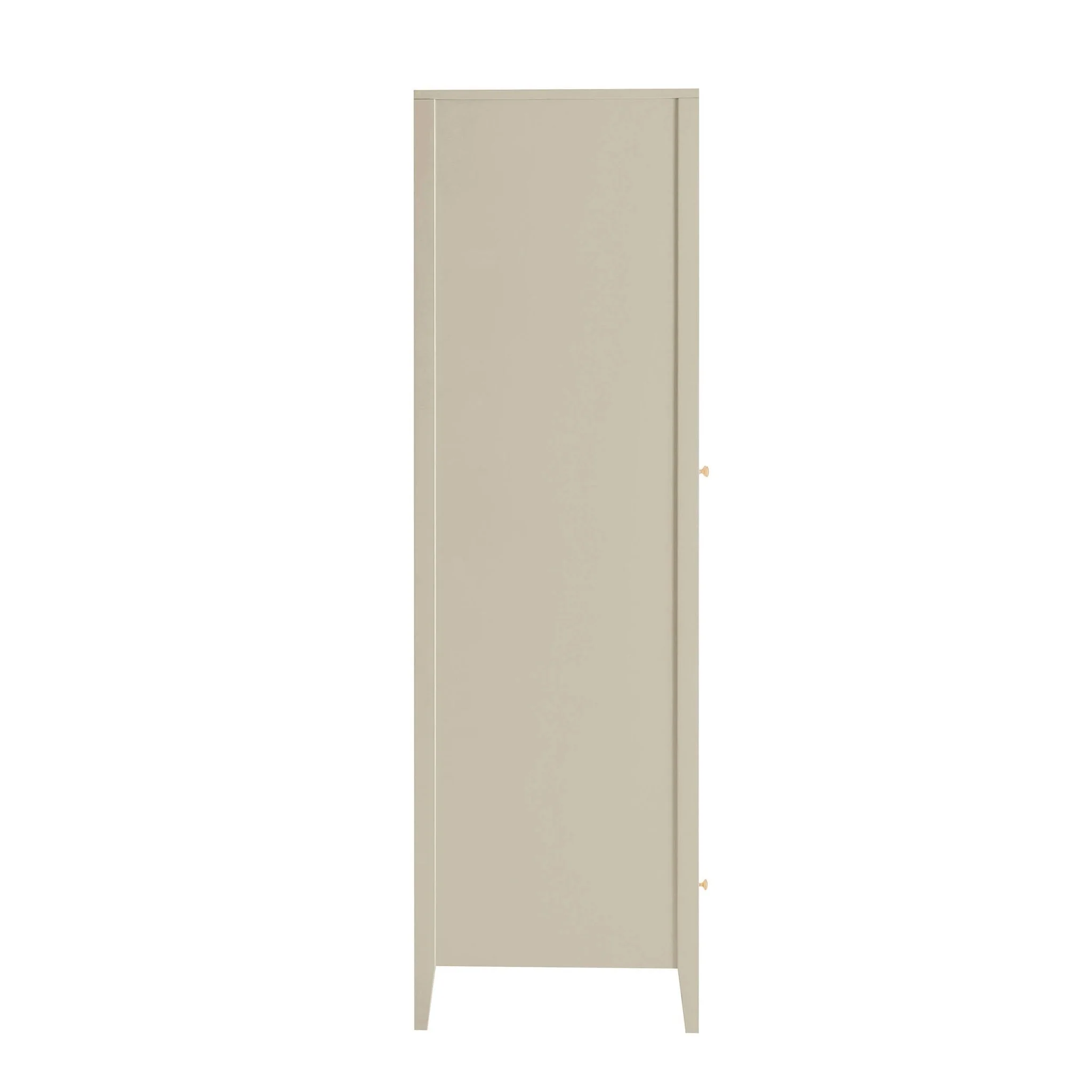 Poppy 2 Door Wardrobe with Drawer - Cream - Image 4