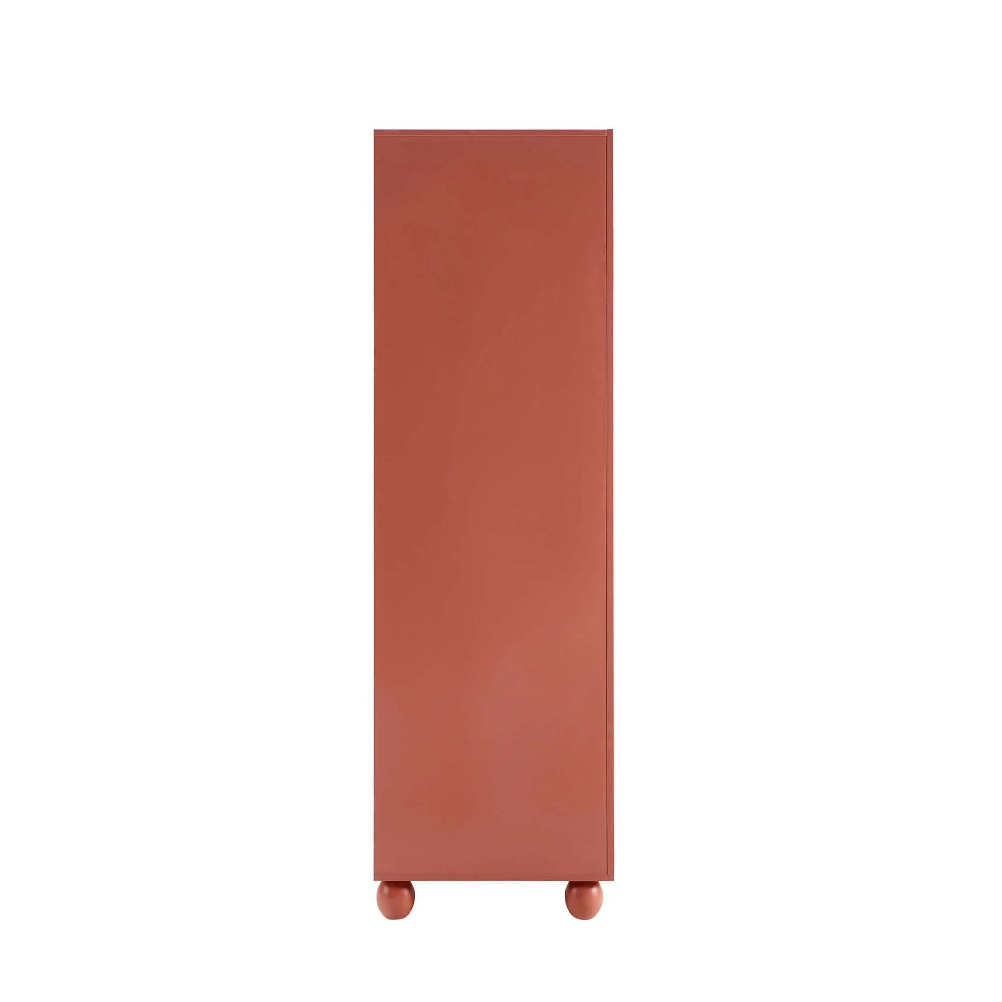 Rachel Arch Front 3 Door Wardrobe - Terracotta - Image 6