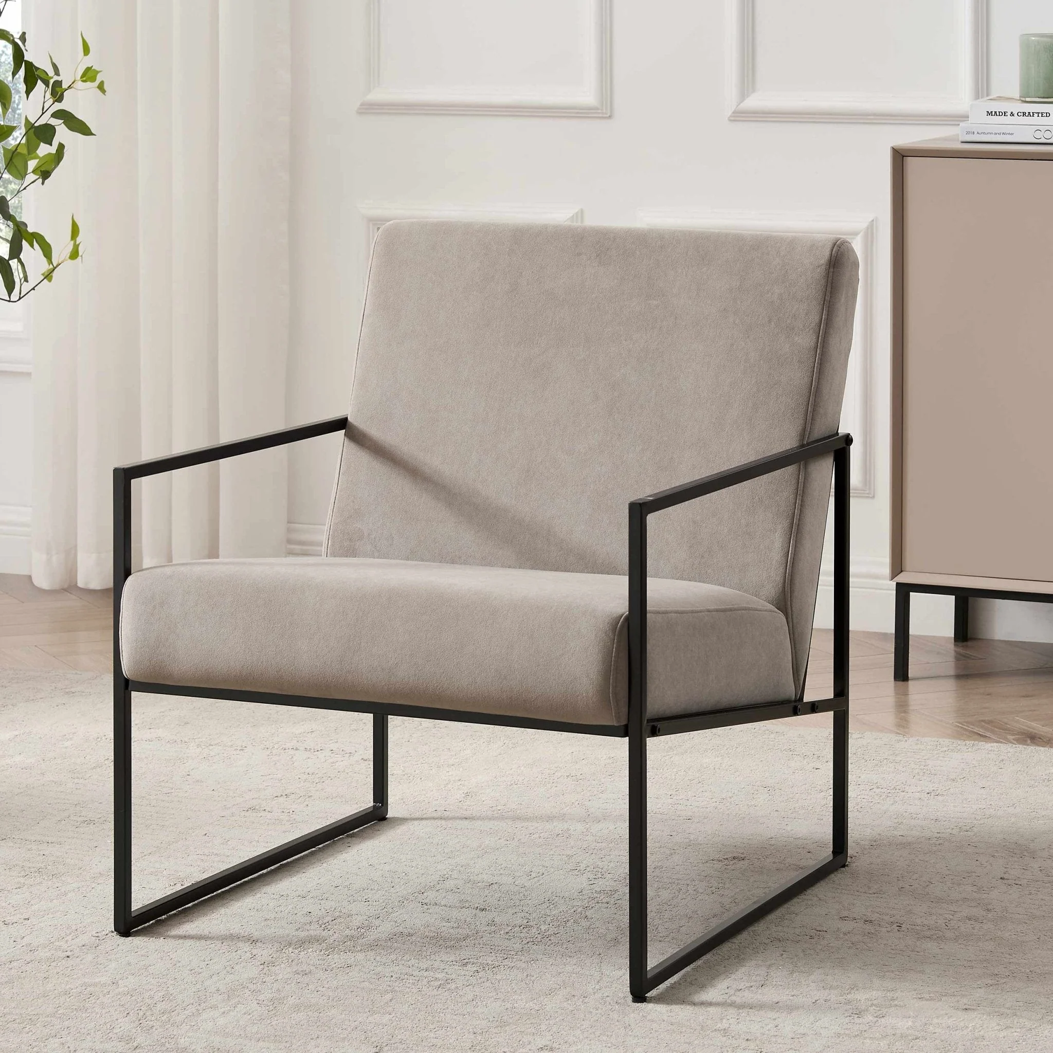 Rae Accent Chair - Taupe