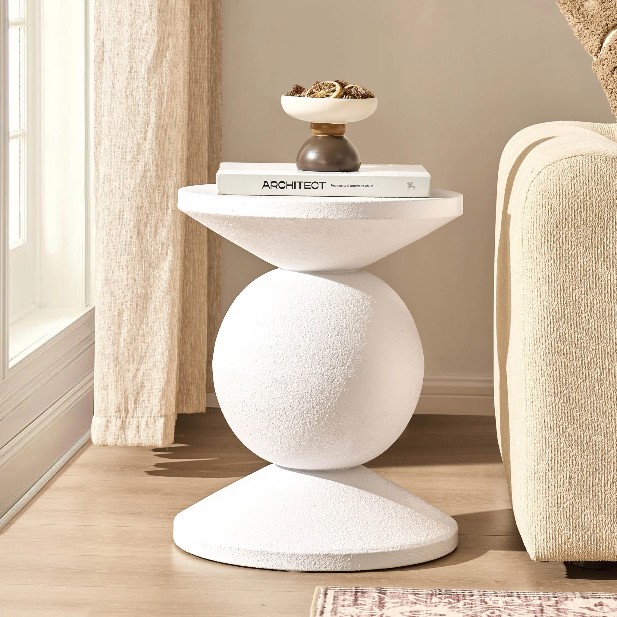 Raya Side Table - Off White