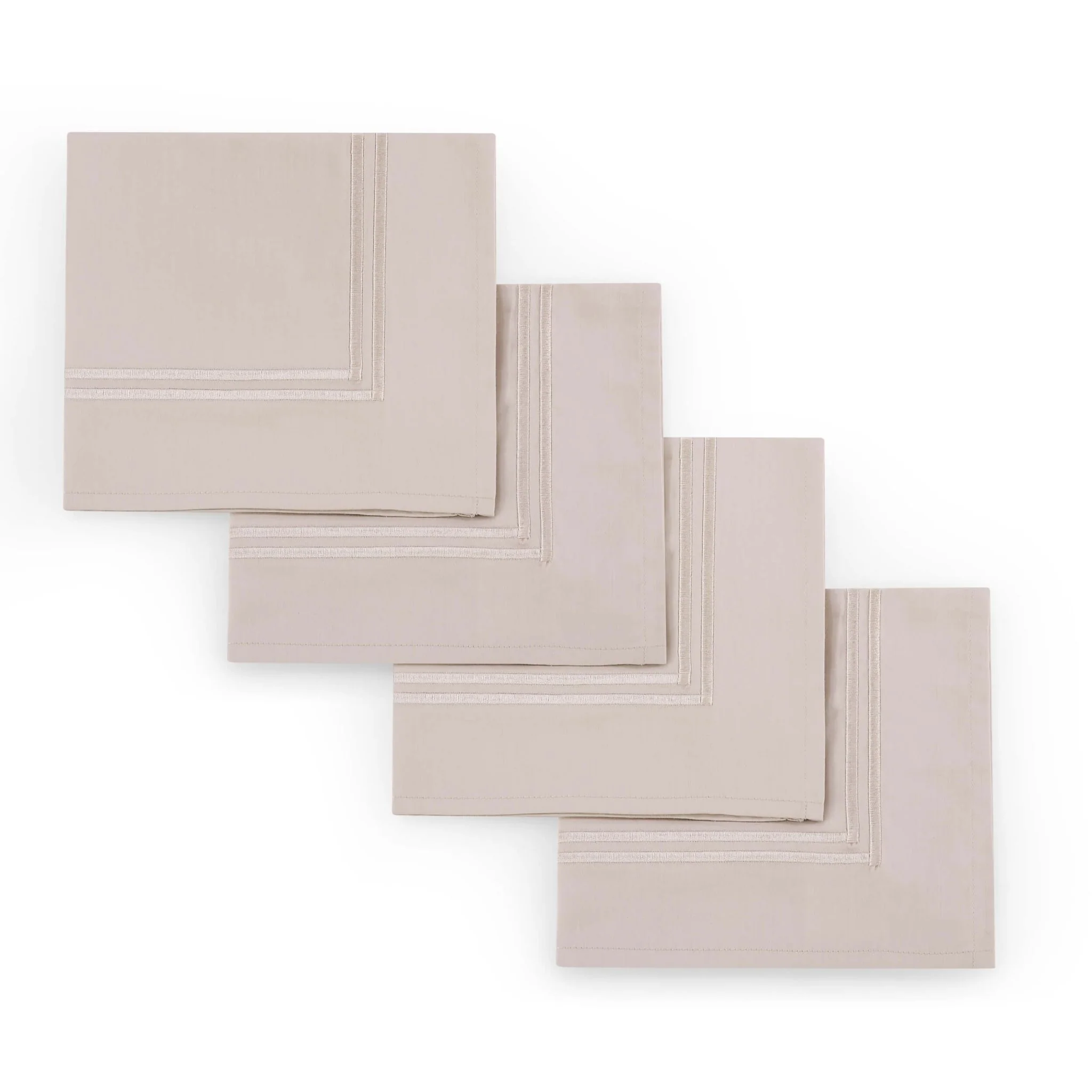 Regent 400 Thread Count Set of 4 Napkins - Champagne - Image 2