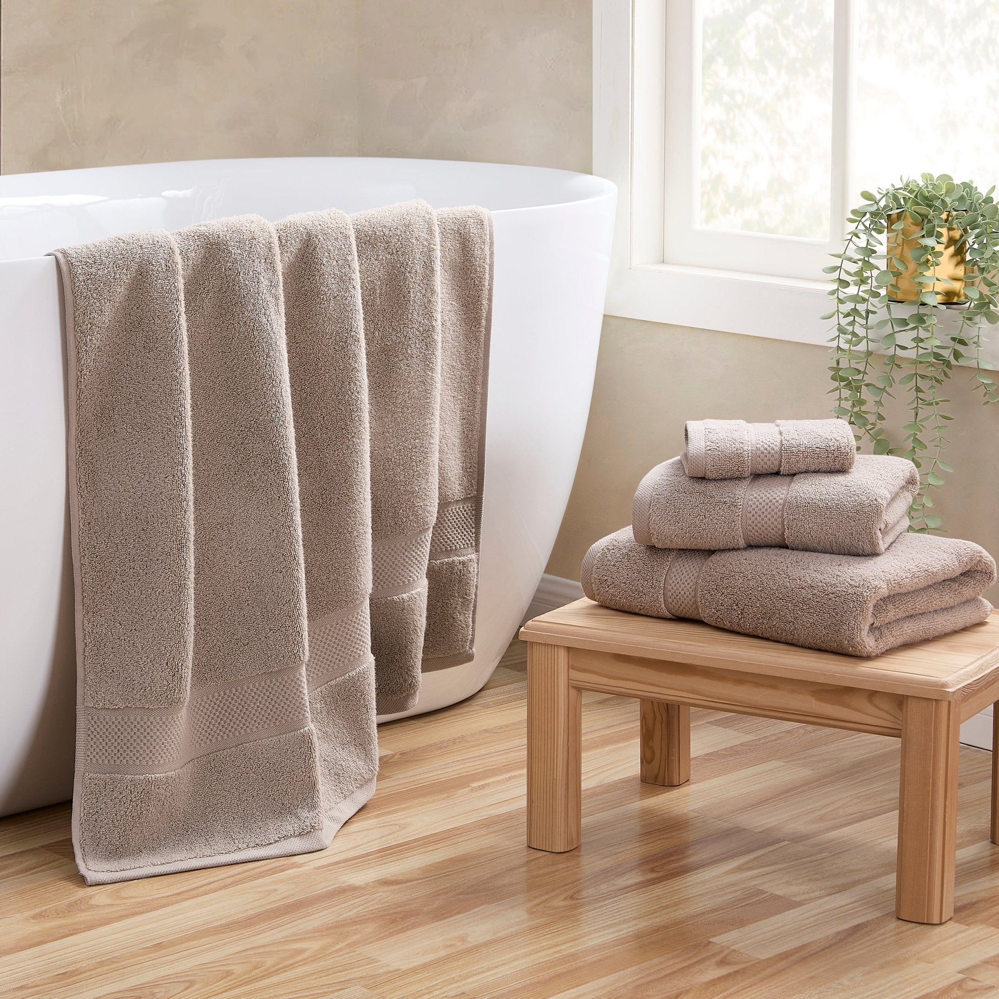 Rhodes Cotton Towel Collection - Natural - Image 3