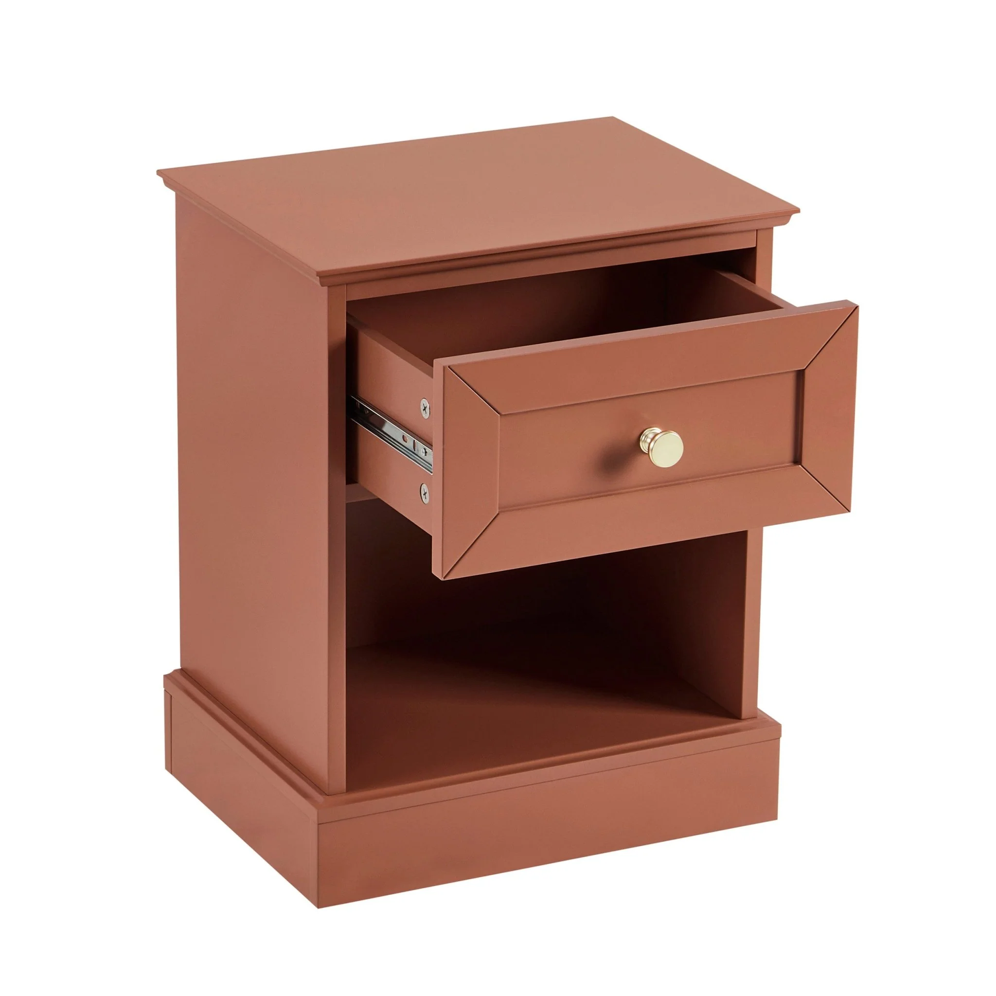 Ruby 1 Drawer Nightstand - Terracotta - Image 5