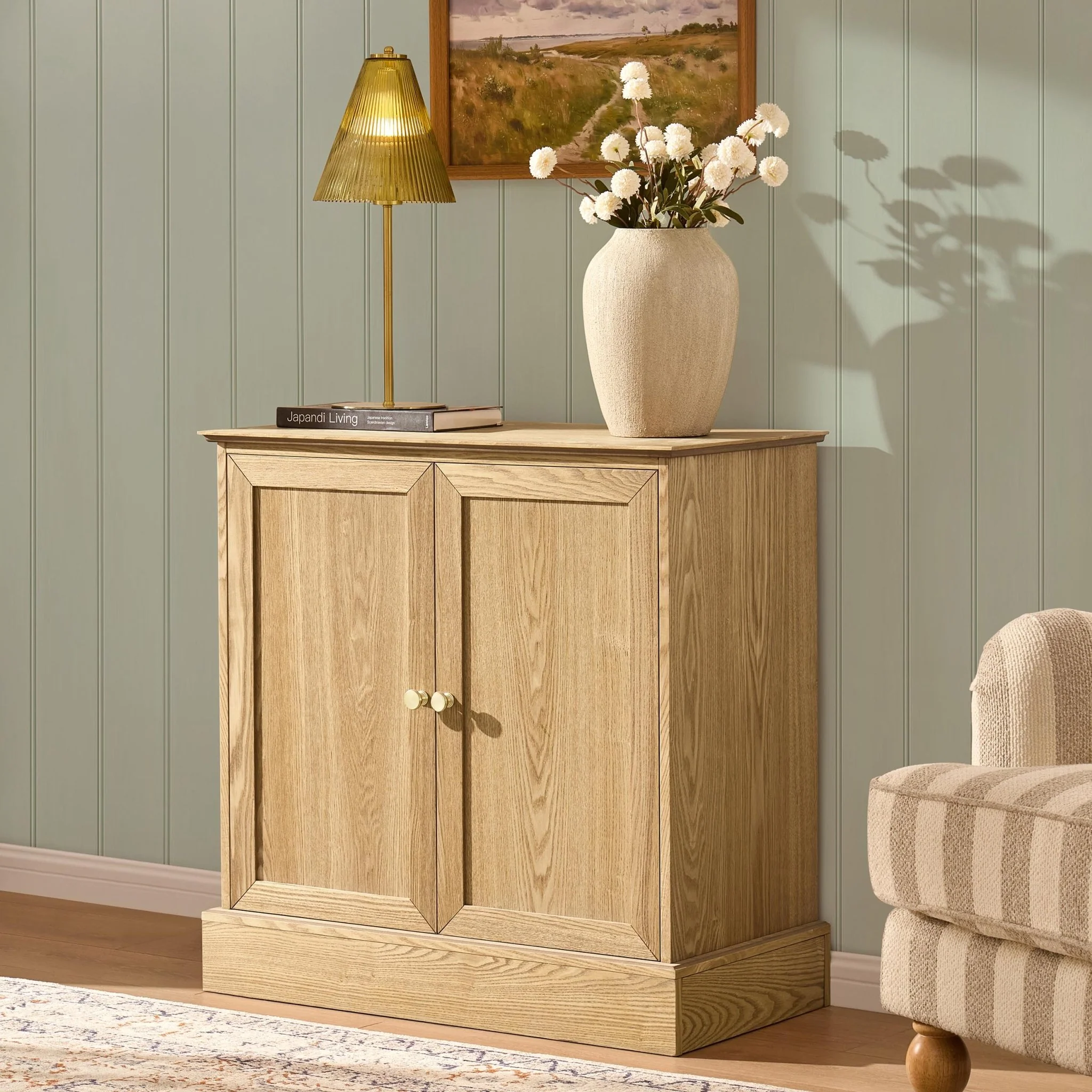 Ruby 2 Door Sideboard - Light Wood - Image 2