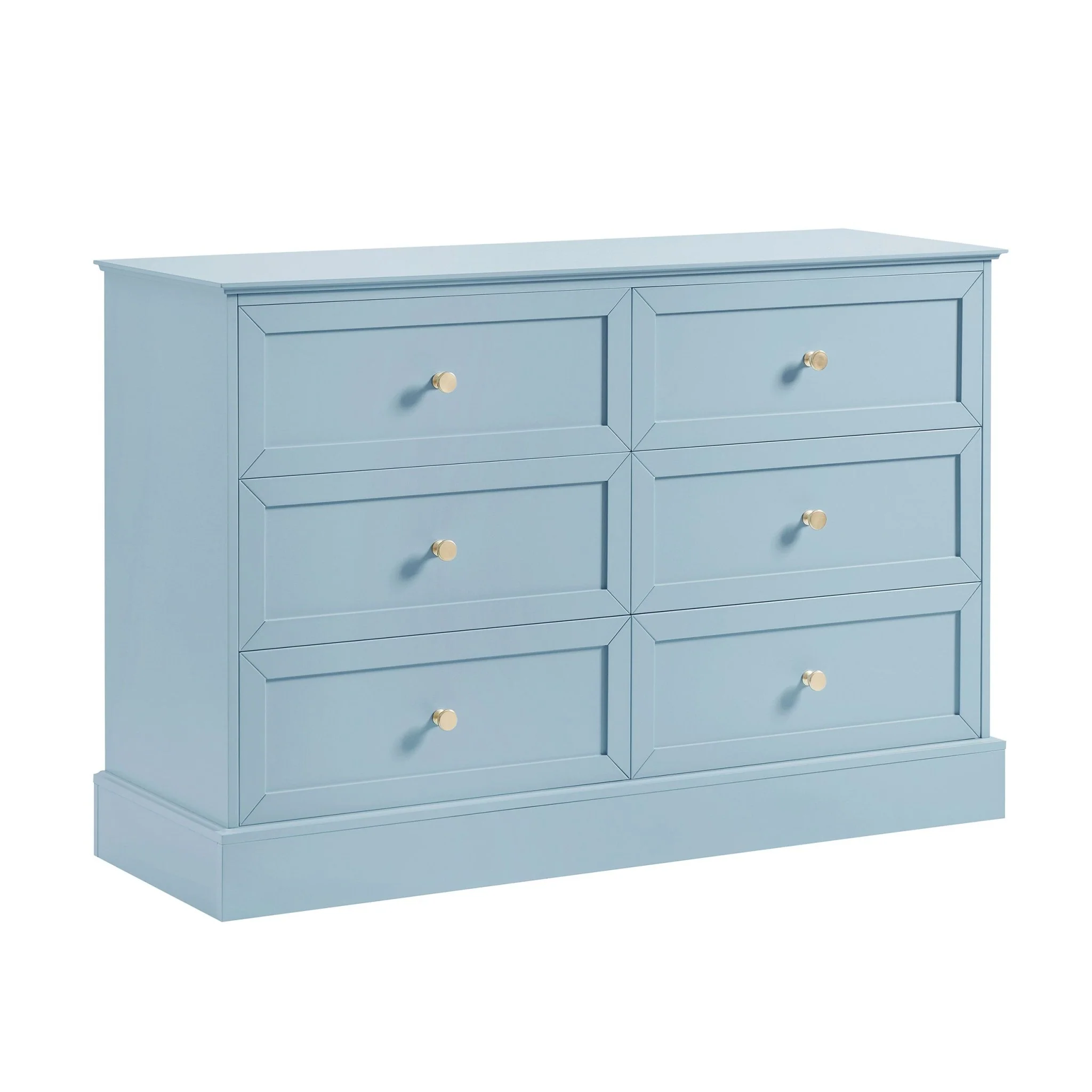 Ruby 6 Drawer Chest - Sky Blue - Image 4