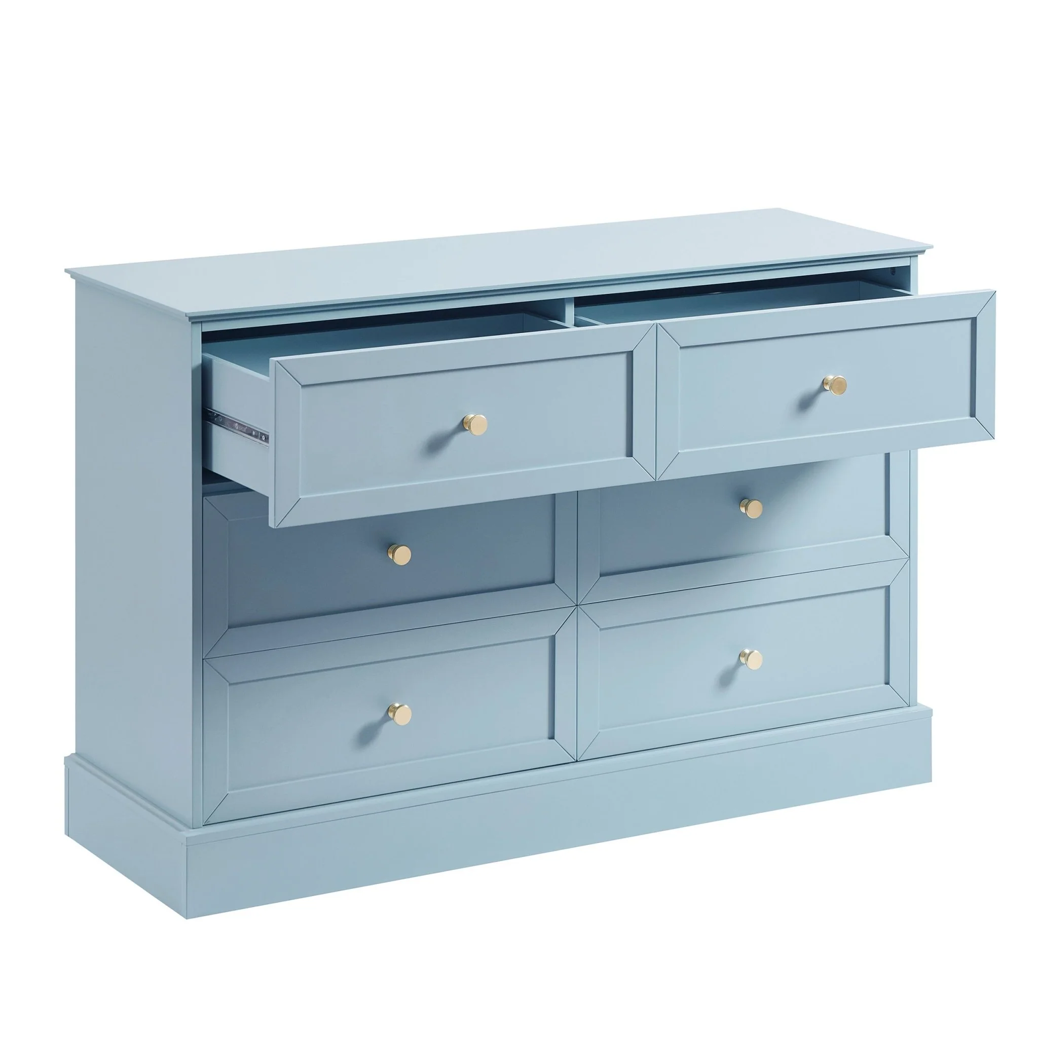 Ruby 6 Drawer Chest - Sky Blue - Image 5