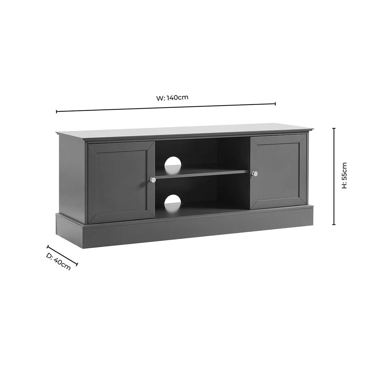 Ruby TV Unit for TVs up to 60" - Taupe - Image 6