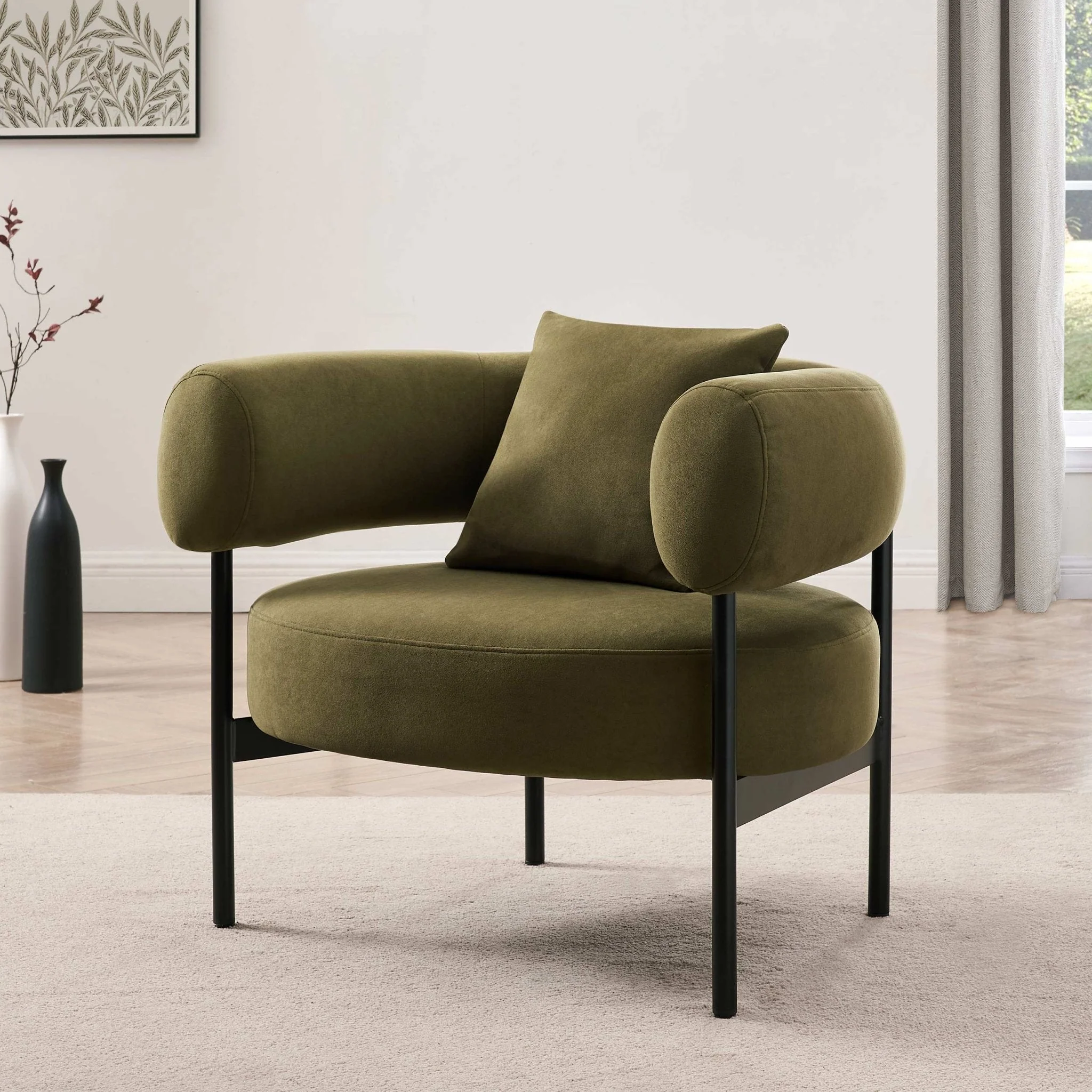 Sabrina Accent Chair - Olive