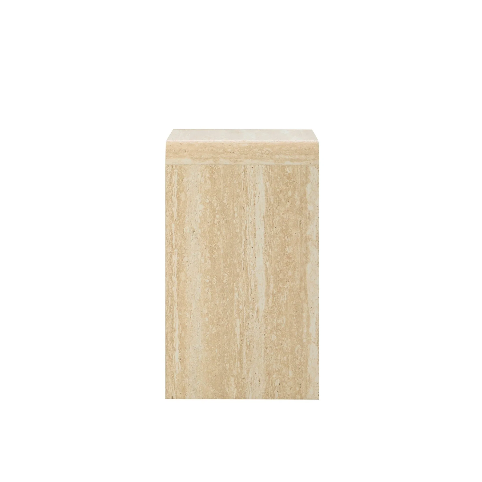 Samira Side Table - Travertine Effect - Image 6