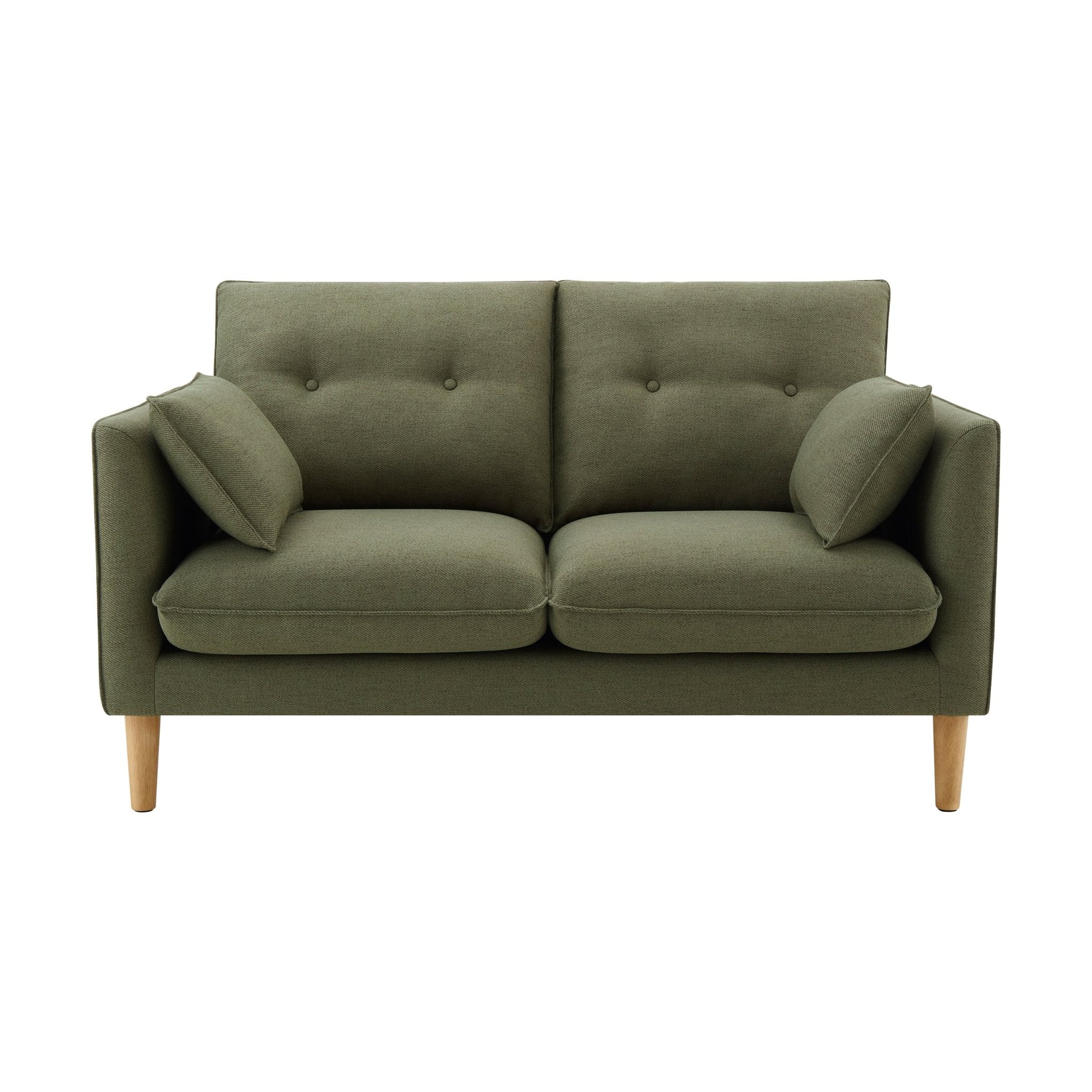 Shoreditch 2 Seater Sofa - Woven Green - Image 4