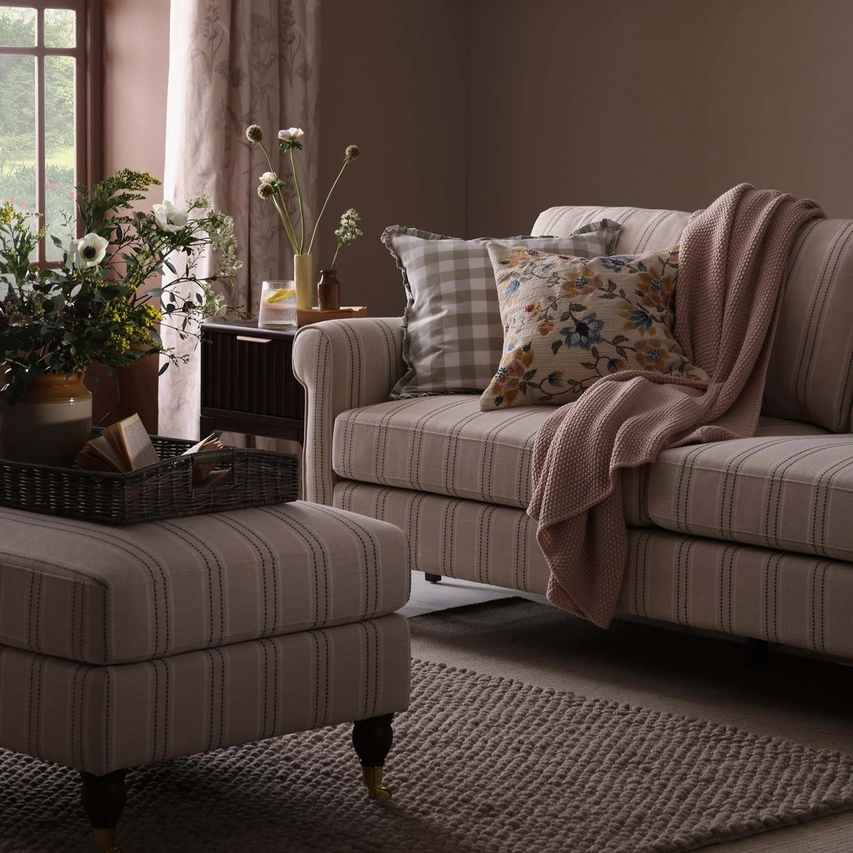 Sicily 2 Seater Sofa - Stripe - Image 2
