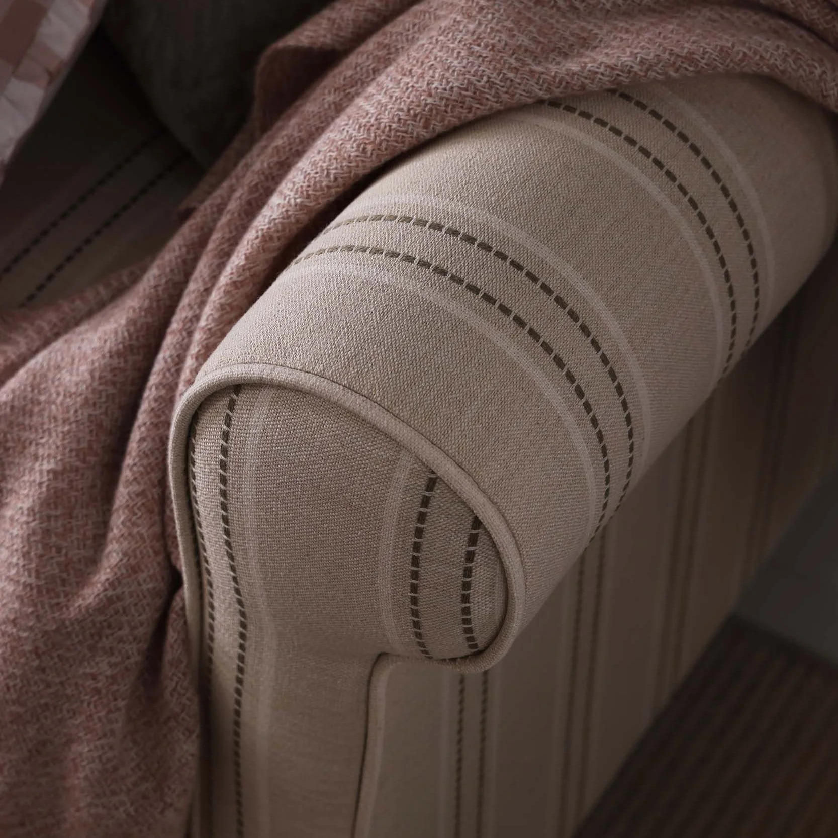 Sicily 2 Seater Sofa - Stripe - Image 4
