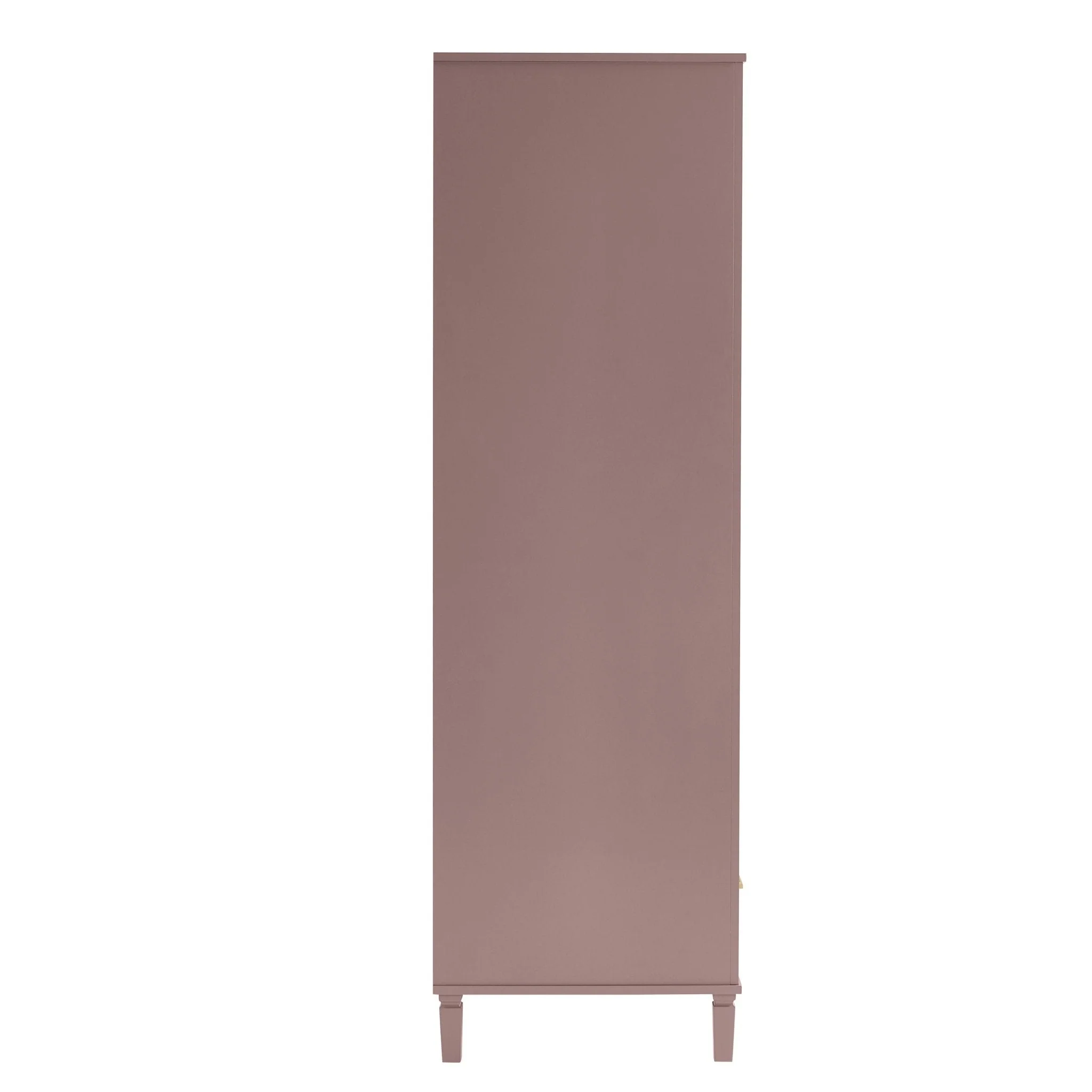 Sienna 2 Door Wardrobe with Drawer - Dusty Mauve - Image 4