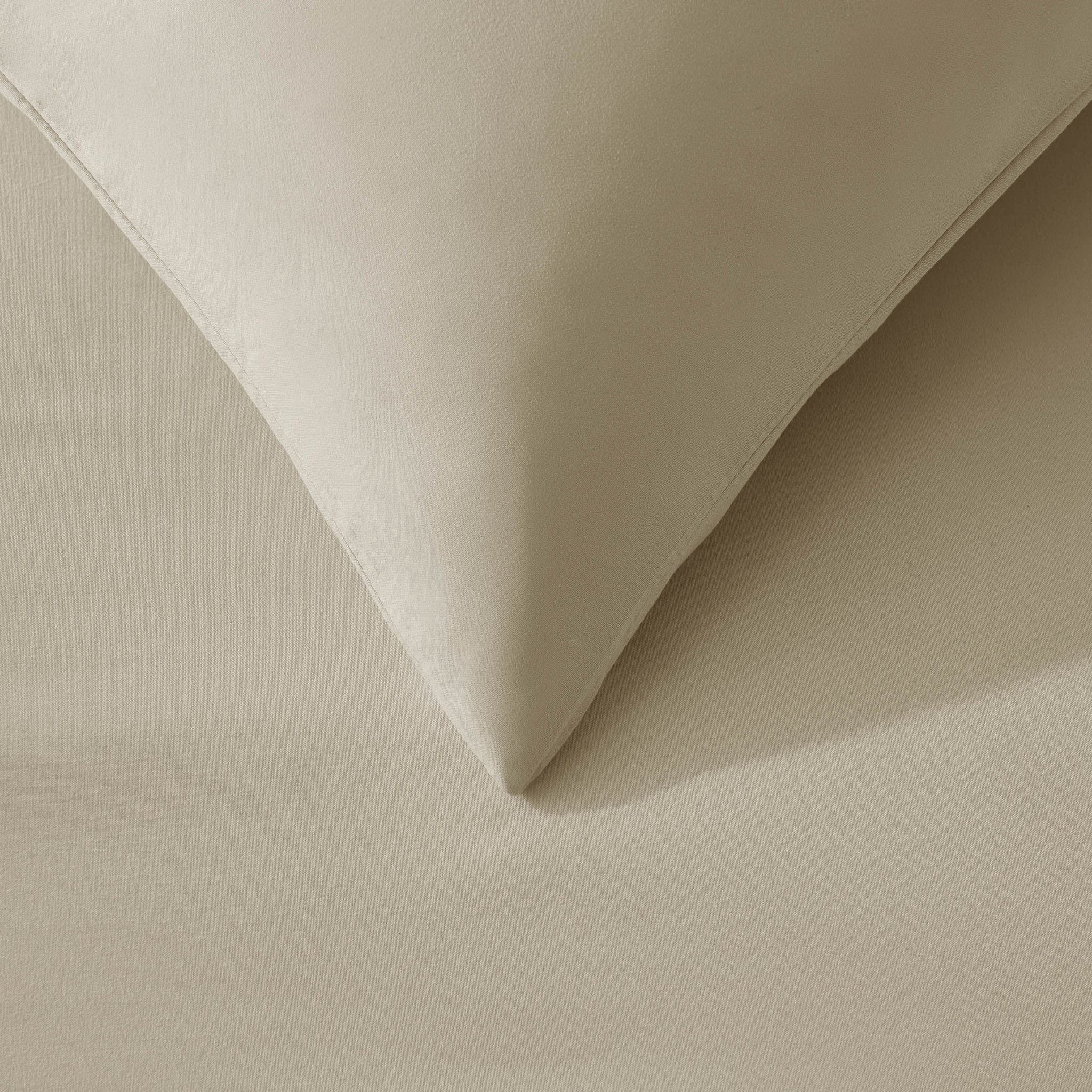 Soft Touch Microfibre Duvet Cover Set - Stone - Image 5