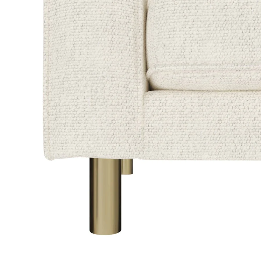 Soho Bouclé 2 Seater Sofa - Ivory - Image 5