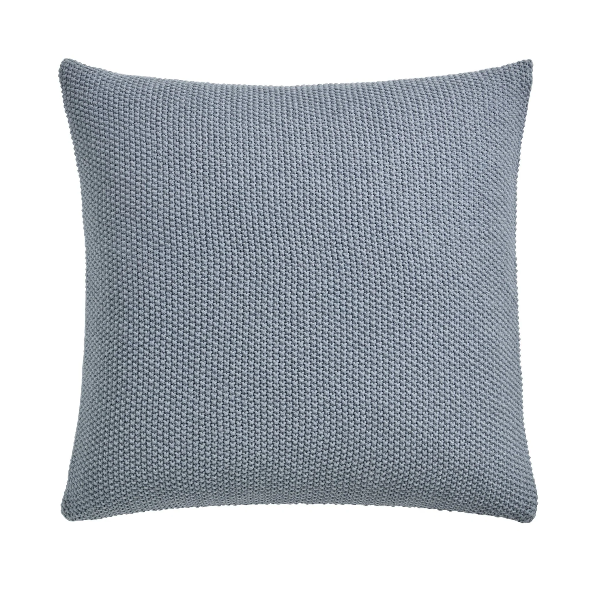 St Ives Knit Sofa Cushion Cover - Dusty Blue - Image 4