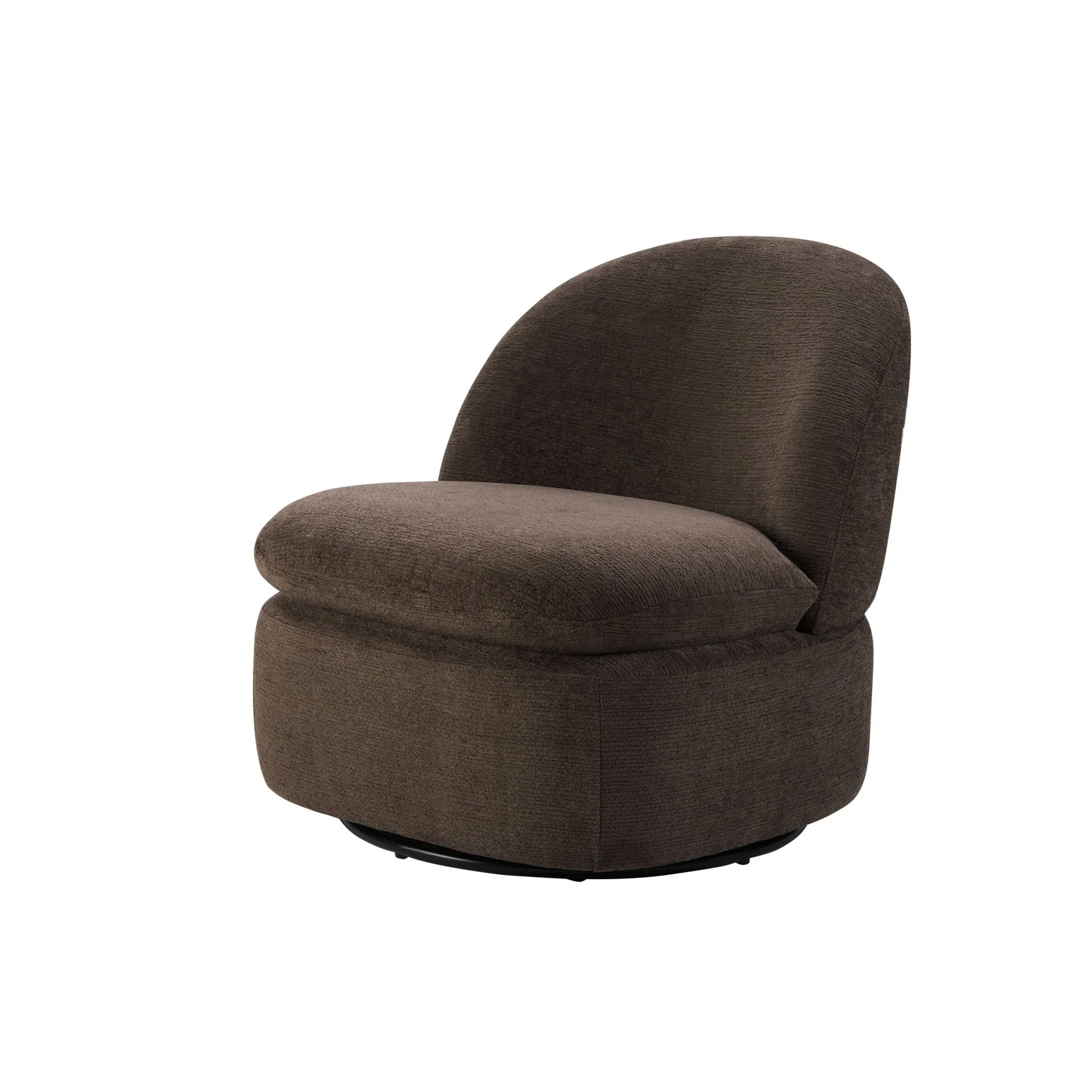 Tilly Swivel Accent Chair - Textured Cappuccino - Image 3