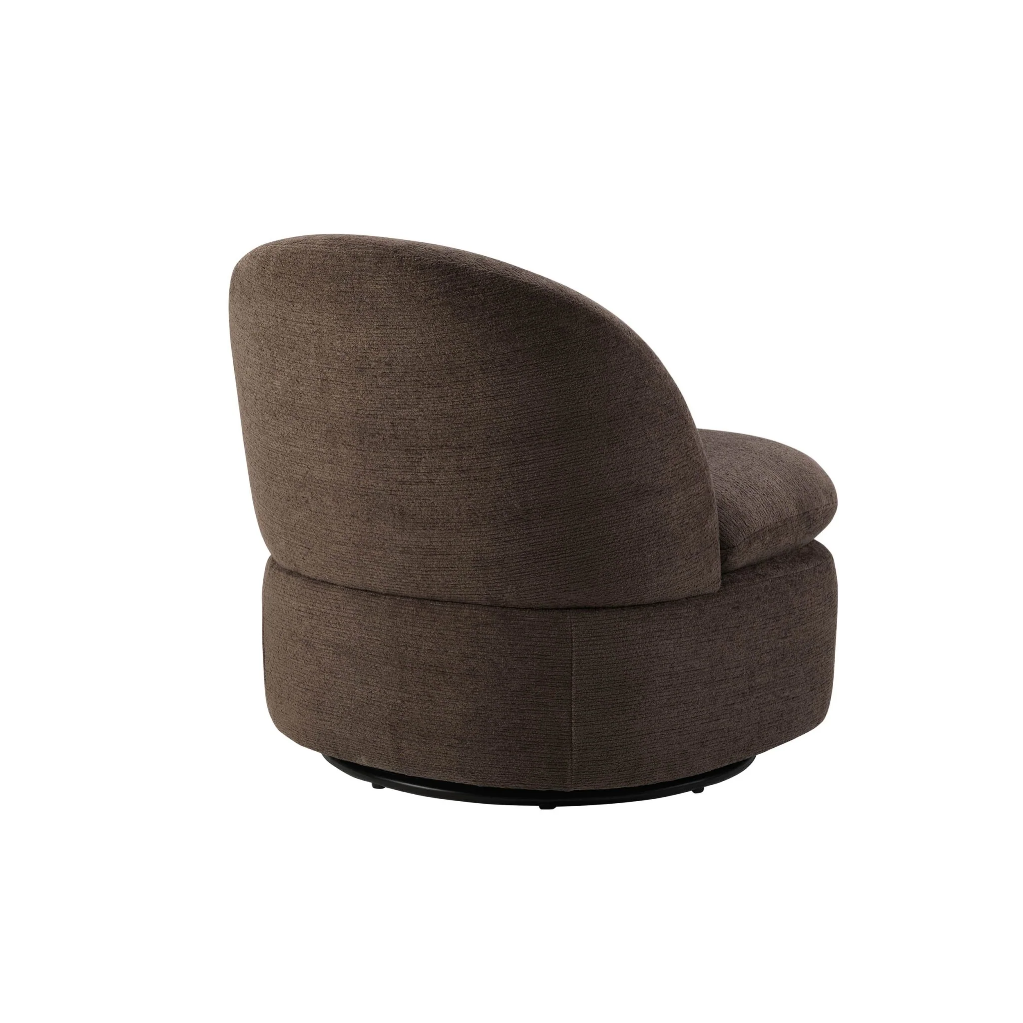 Tilly Swivel Accent Chair - Textured Cappuccino - Image 4