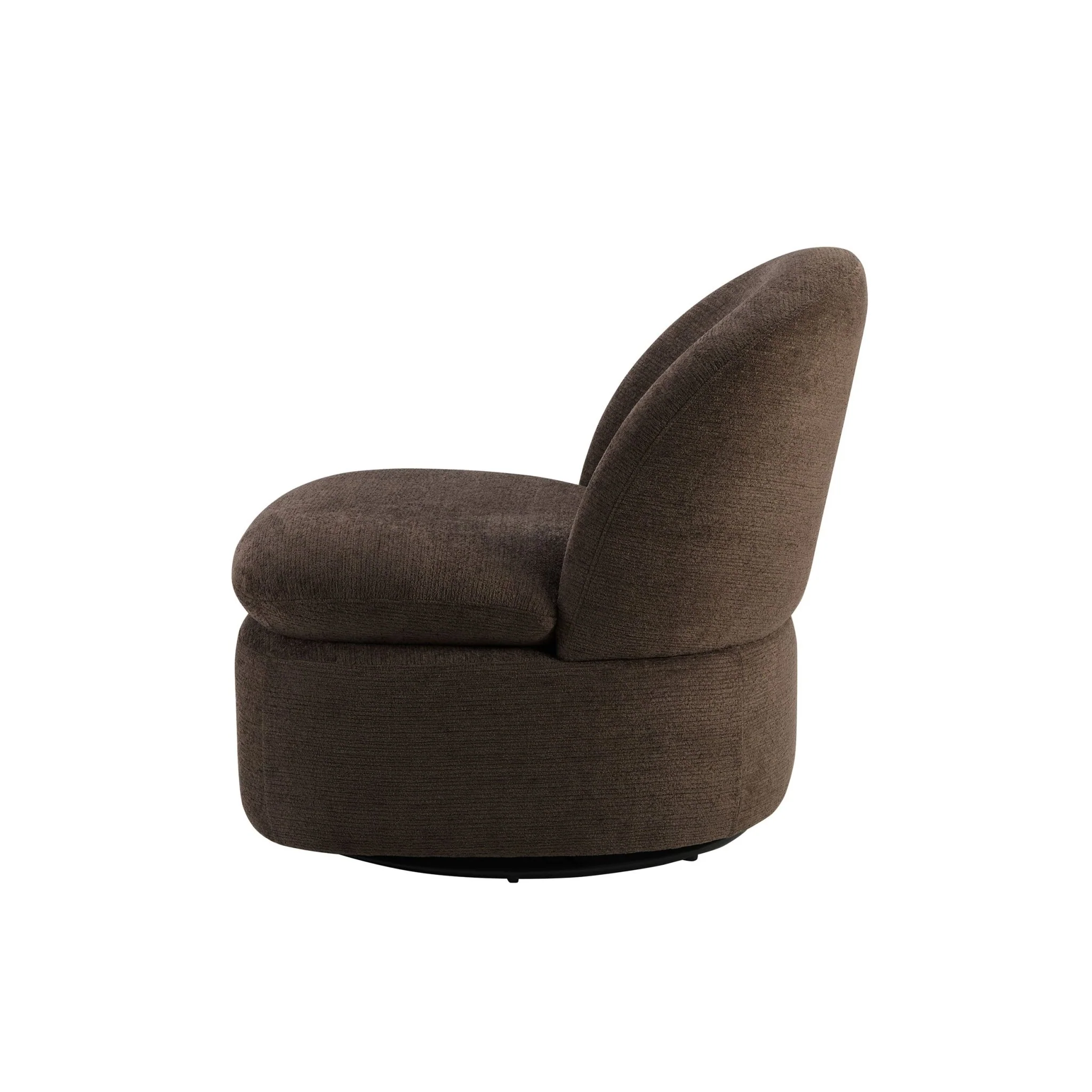 Tilly Swivel Accent Chair - Textured Cappuccino - Image 5