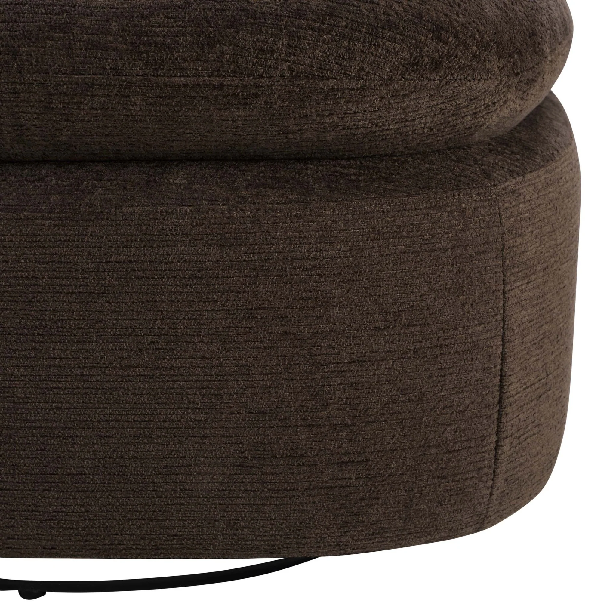 Tilly Swivel Accent Chair - Textured Cappuccino - Image 6
