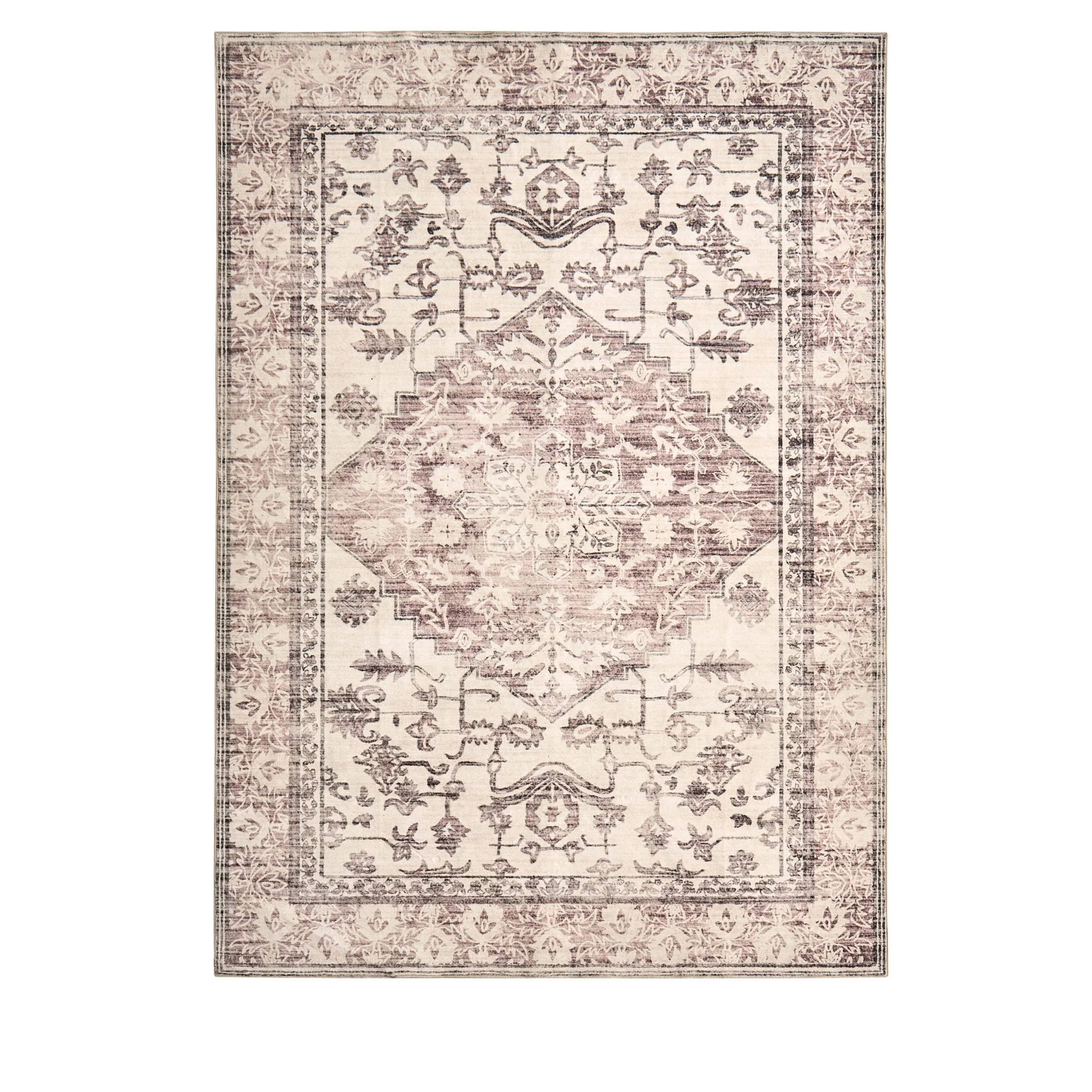 Uma Persian Style Machine Washable Rug - Brown - Image 5