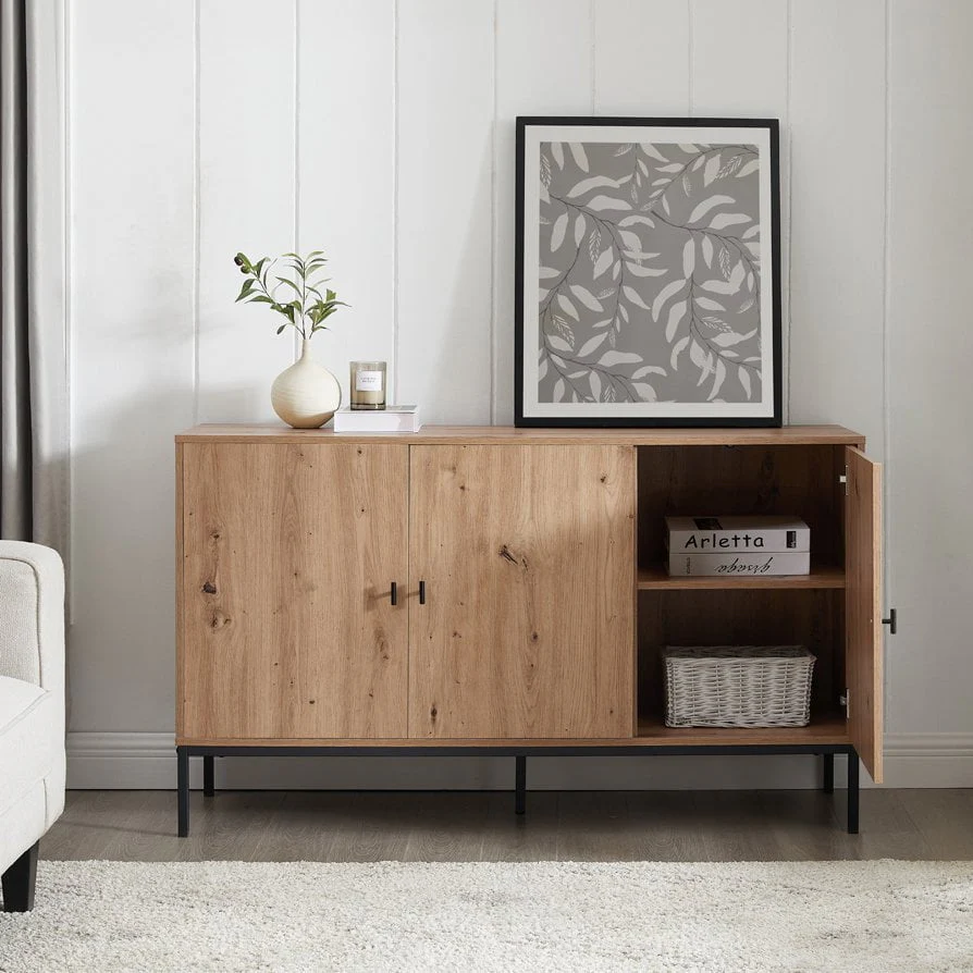 Willow Large Sideboard - Oak Effect - Image 5